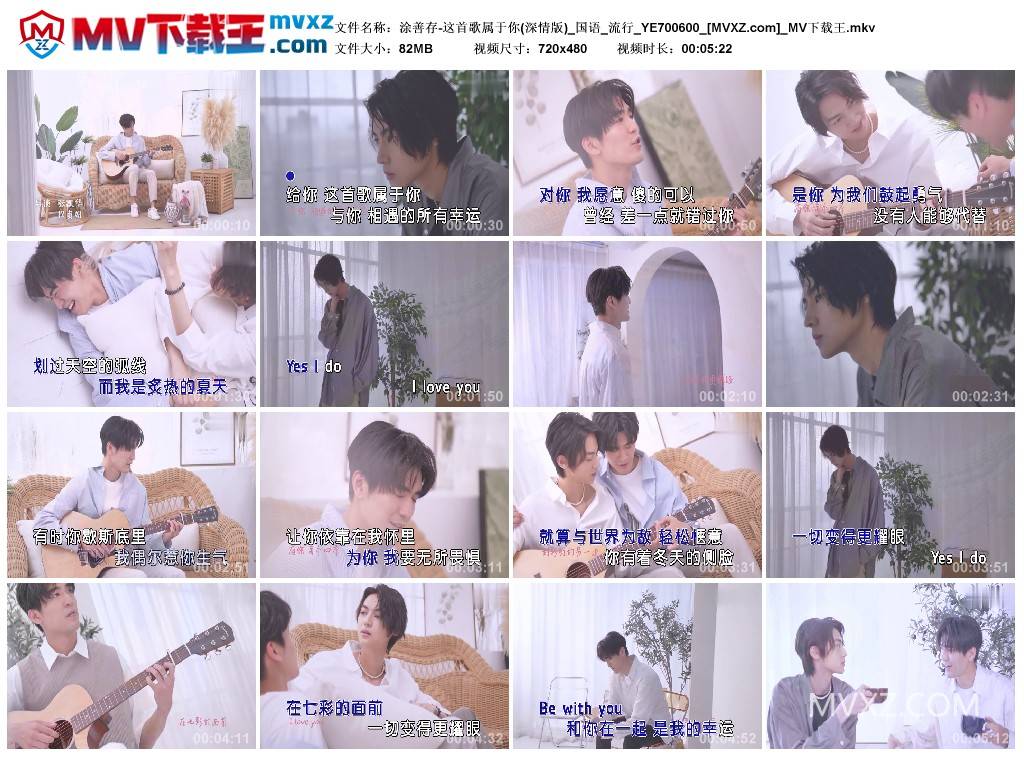 涂善存-这首歌属于你(深情版)_国语_流行_YE700600